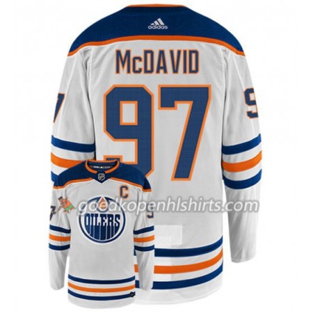 Edmonton Oilers CONNOR MCDAVID 97 Adidas Wit Authentic Shirt - Mannen